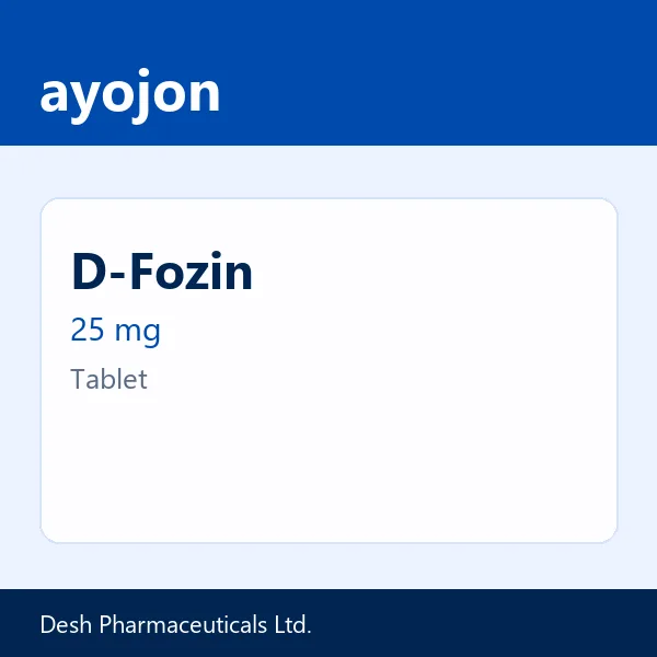 D-Fozin 25 mg Tablet