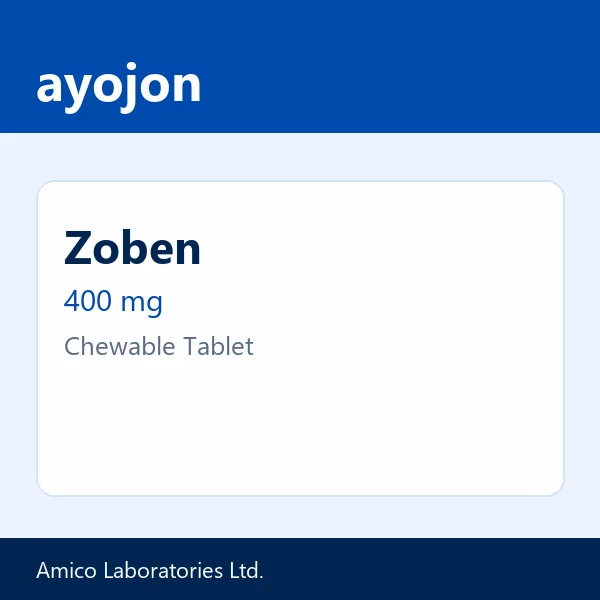 Zoben 400 mg Chewable Tablet
