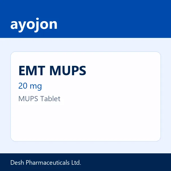 EMT MUPS 20 mg MUPS Tablet
