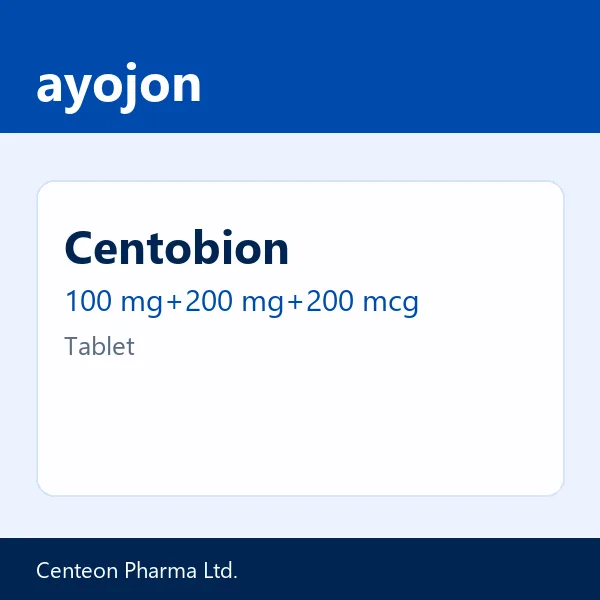 Centobion 100 mg+200 mg+200 mcg Tablet