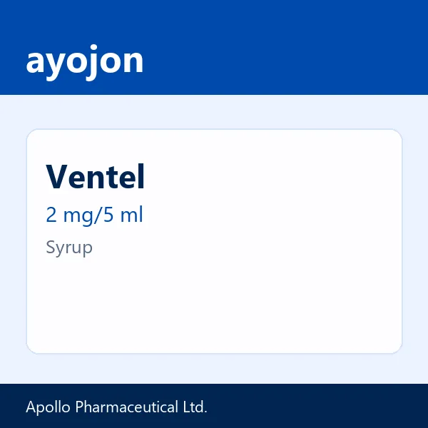 Ventel 2 mg/5 ml Syrup
