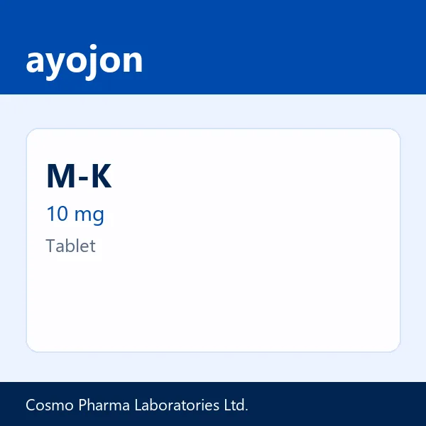 M-K 10 mg Tablet