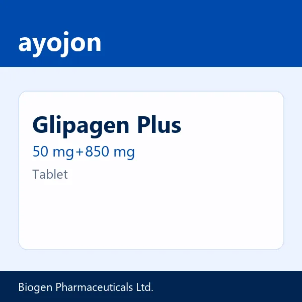 Glipagen Plus 50 mg+850 mg Tablet