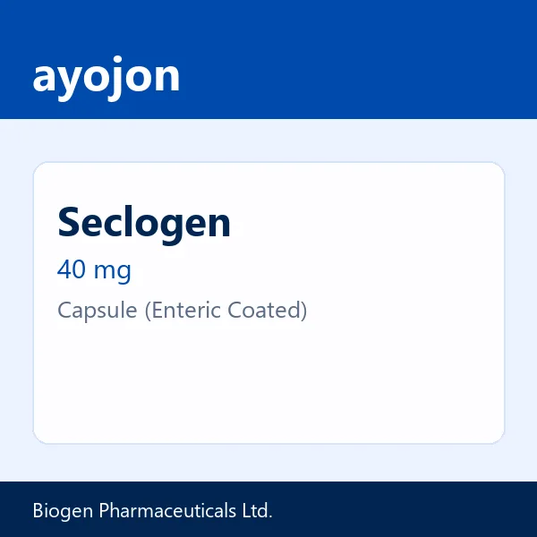 Seclogen 40 mg Capsule (Enteric Coated)