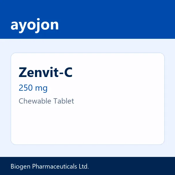 Zenvit-C 250 mg Chewable Tablet