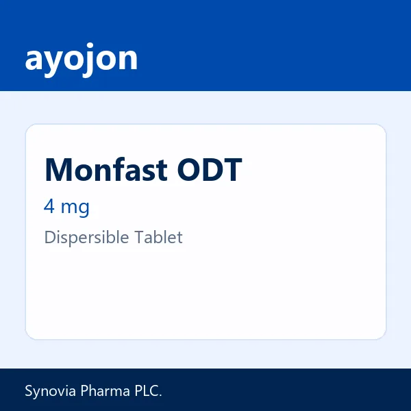 Monfast ODT 4 mg Dispersible Tablet