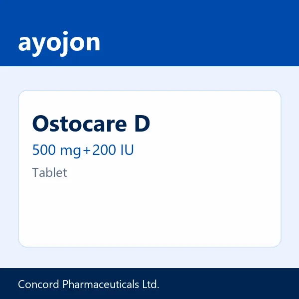 Ostocare D 500 mg+200 IU Tablet