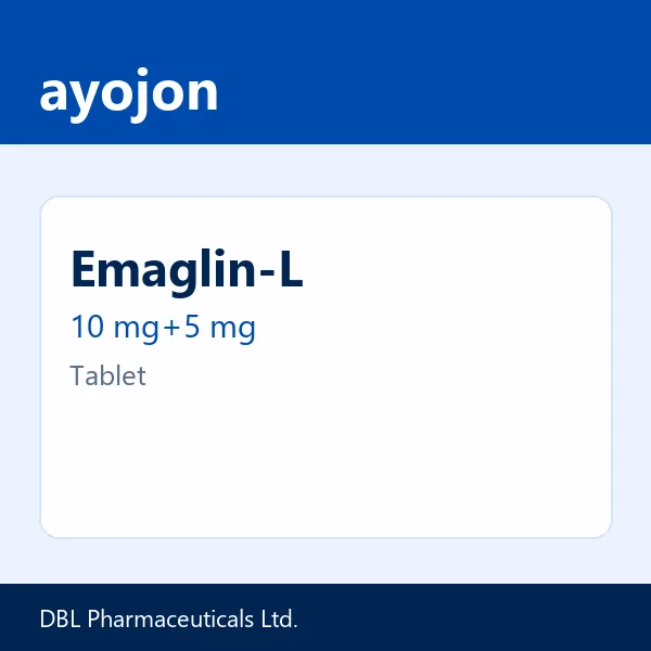 Emaglin-L 10 mg+5 mg Tablet