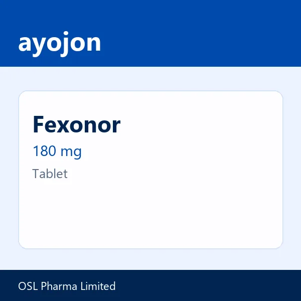 Fexonor 180 mg Tablet