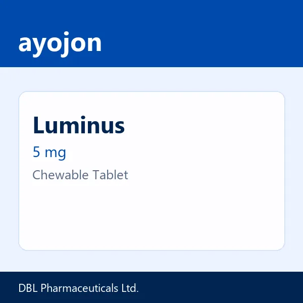 Luminus 5 mg Chewable Tablet