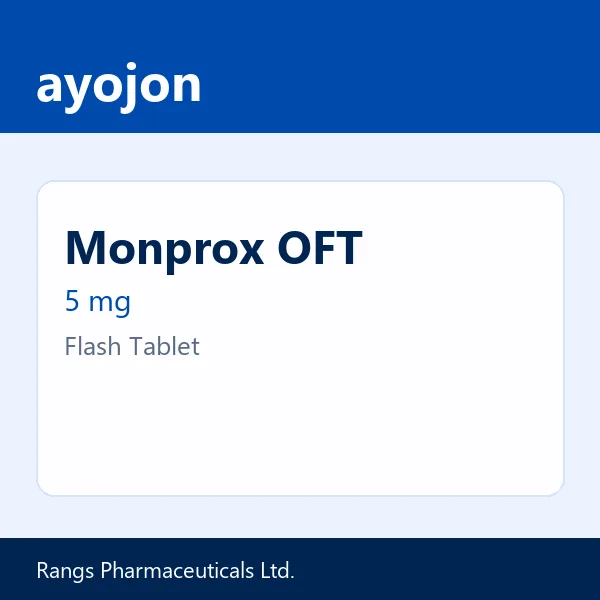 Monprox OFT 5 mg Flash Tablet
