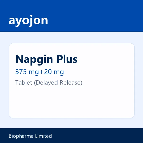 Napgin Plus 375 mg+20 mg Tablet (Delayed Release)