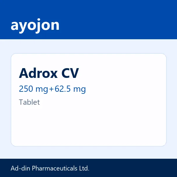 Adrox CV 250 mg+62.5 mg Tablet