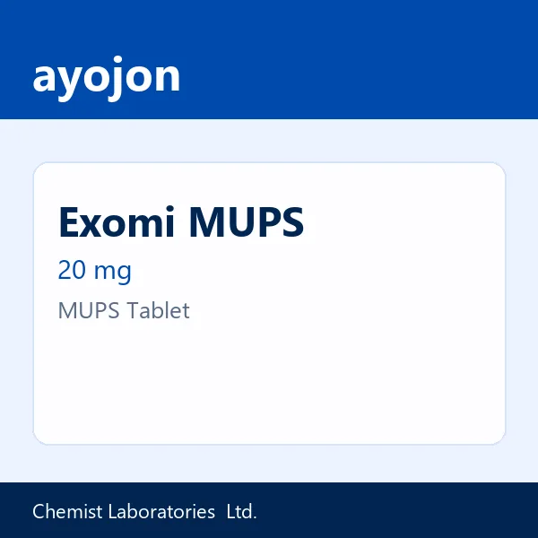 Exomi MUPS 20 mg MUPS Tablet