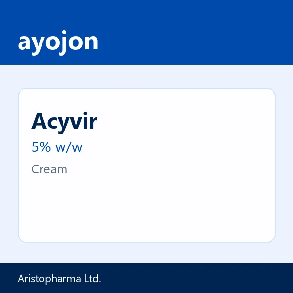 Acyvir 5% w/w Cream