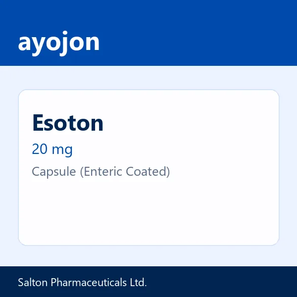 Esoton 20 mg Capsule (Enteric Coated)