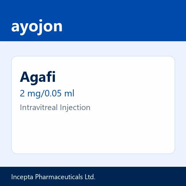 Agafi 2 mg/0.05 ml Intravitreal Injection