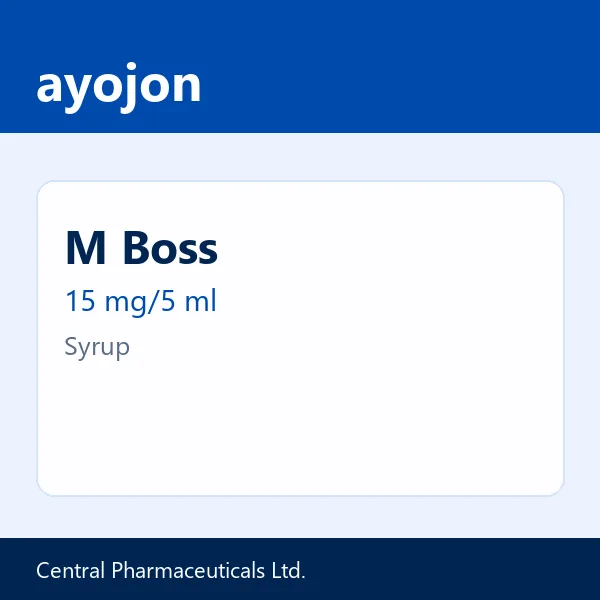 M Boss 15 mg/5 ml Syrup