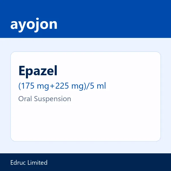 Epazel (175 mg+225 mg)/5 ml Oral Suspension