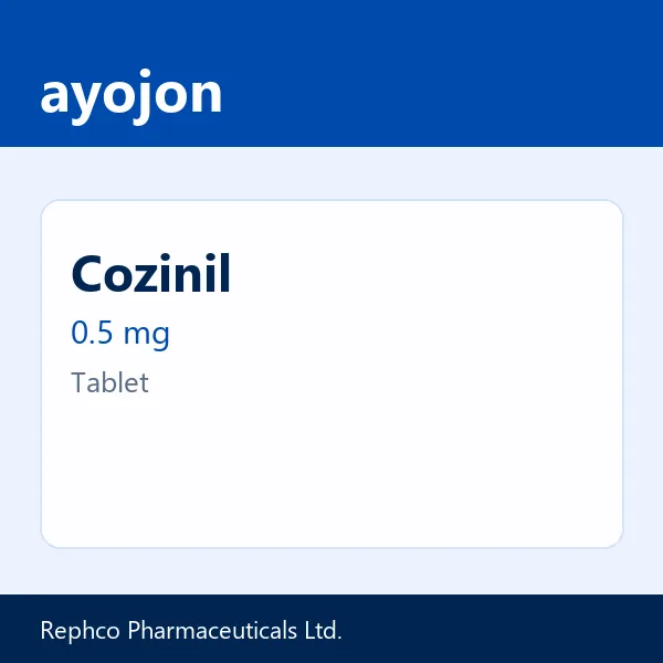 Cozinil 0.5 mg Tablet