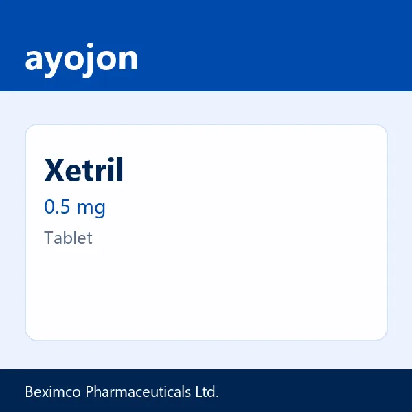 Xetril 0.5 mg Tablet