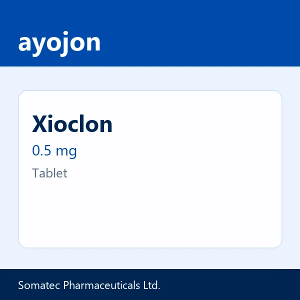 Xioclon 0.5 mg Tablet