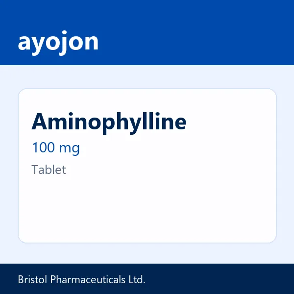 Aminophylline 100 mg Tablet