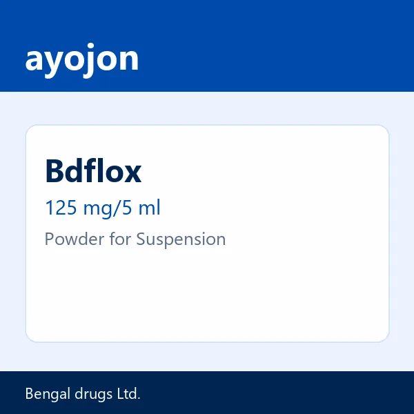 Bdflox 125 mg/5 ml Powder for Suspension