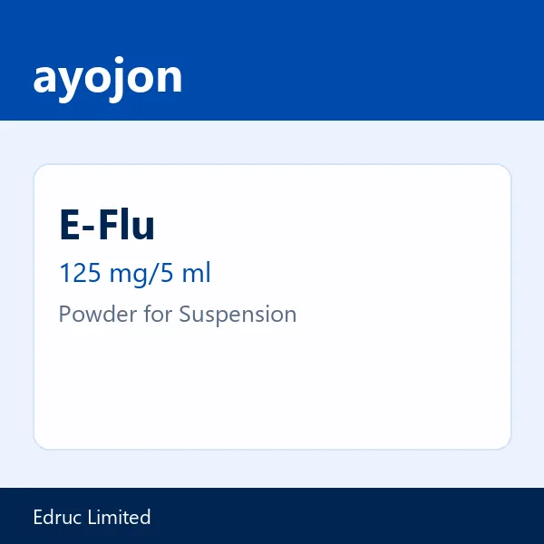 E-Flu 125 mg/5 ml Powder for Suspension