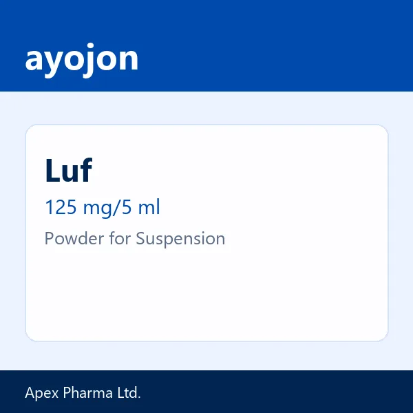 Luf 125 mg/5 ml Powder for Suspension