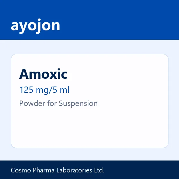 Amoxic 125 mg/5 ml Powder for Suspension