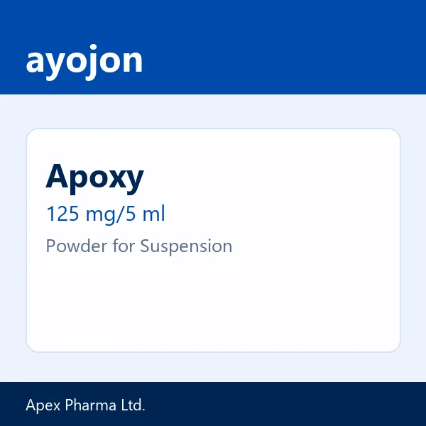 Apoxy 125 mg/5 ml Powder for Suspension
