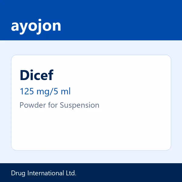 Dicef 125 mg/5 ml Powder for Suspension