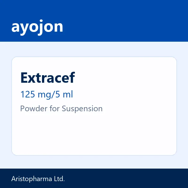 Extracef 125 mg/5 ml Powder for Suspension