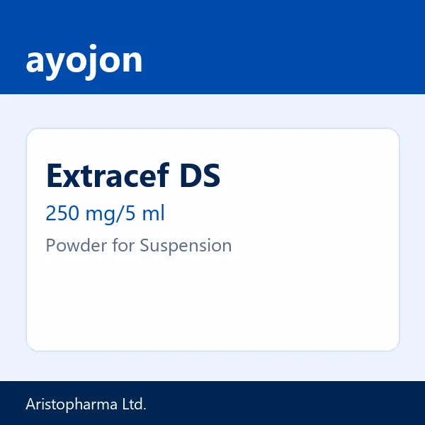 Extracef DS 250 mg/5 ml Powder for Suspension