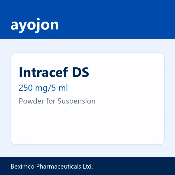 Intracef DS 250 mg/5 ml Powder for Suspension