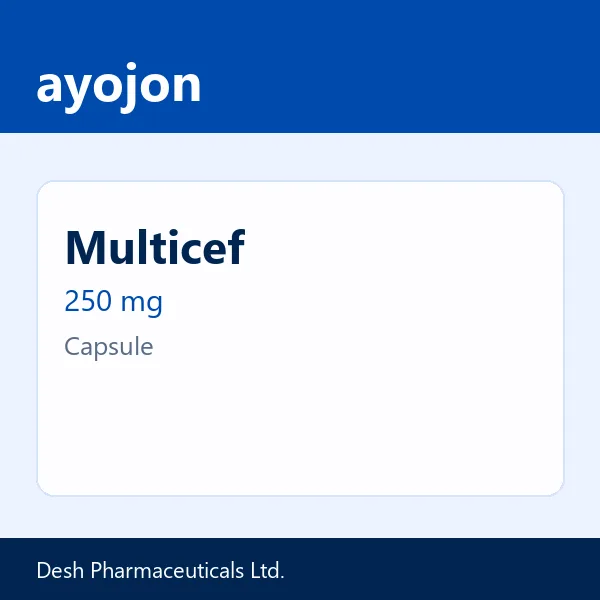 Multicef 250 mg Capsule
