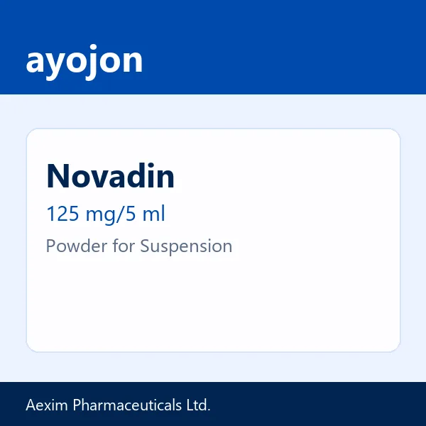 Novadin 125 mg/5 ml Powder for Suspension