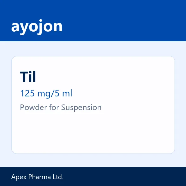 Til 125 mg/5 ml Powder for Suspension