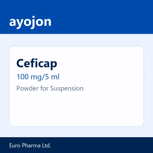 Ceficap 100 mg/5 ml Powder for Suspension