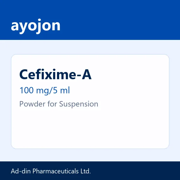 Cefixime-A 100 mg/5 ml Powder for Suspension
