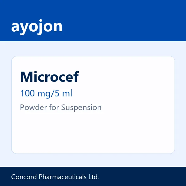 Microcef 100 mg/5 ml Powder for Suspension