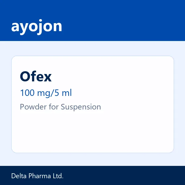 Ofex 100 mg/5 ml Powder for Suspension