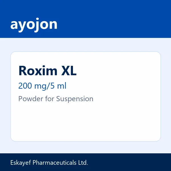 Roxim XL 200 mg/5 ml Powder for Suspension