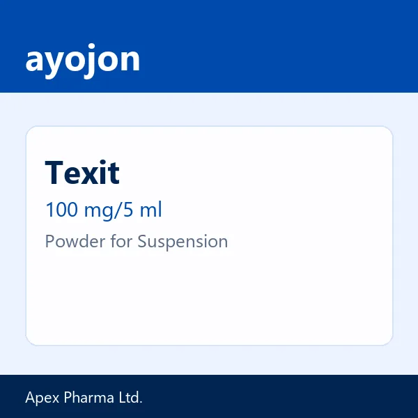 Texit 100 mg/5 ml Powder for Suspension