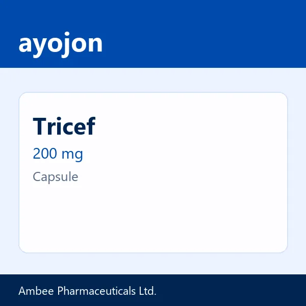 Tricef 200 mg Capsule