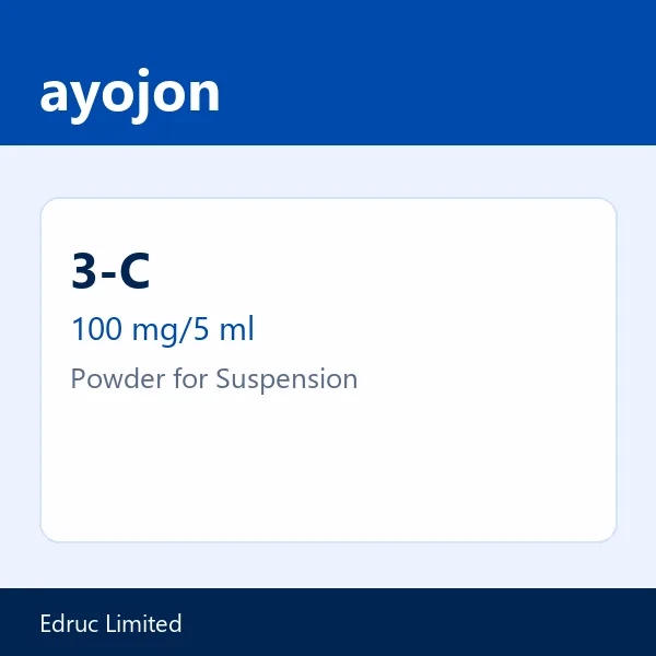 3-C 100 mg/5 ml Powder for Suspension