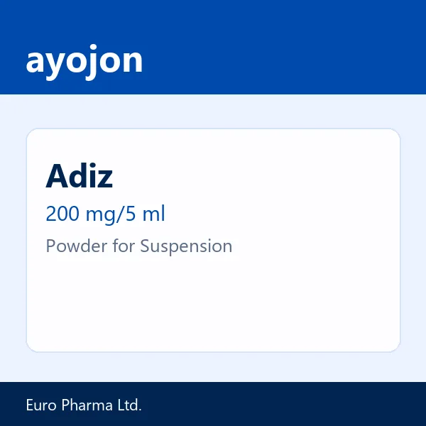 Adiz 200 mg/5 ml Powder for Suspension