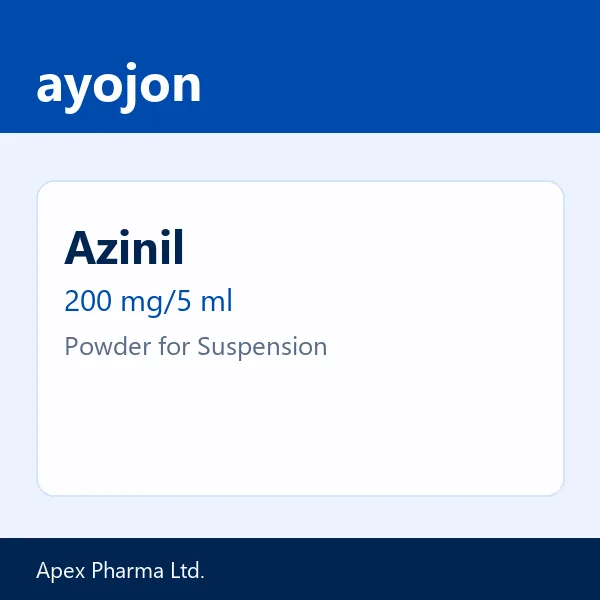 Azinil 200 mg/5 ml Powder for Suspension