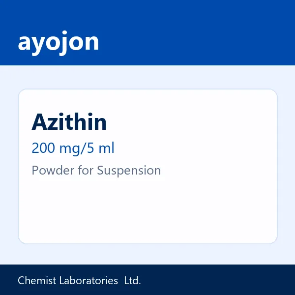 Azithin 200 mg/5 ml Powder for Suspension